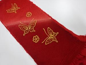 正絹　振袖用　絞り帯揚げ